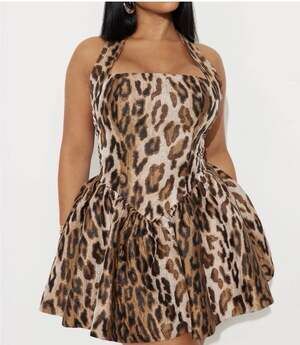 Leopard dress-L